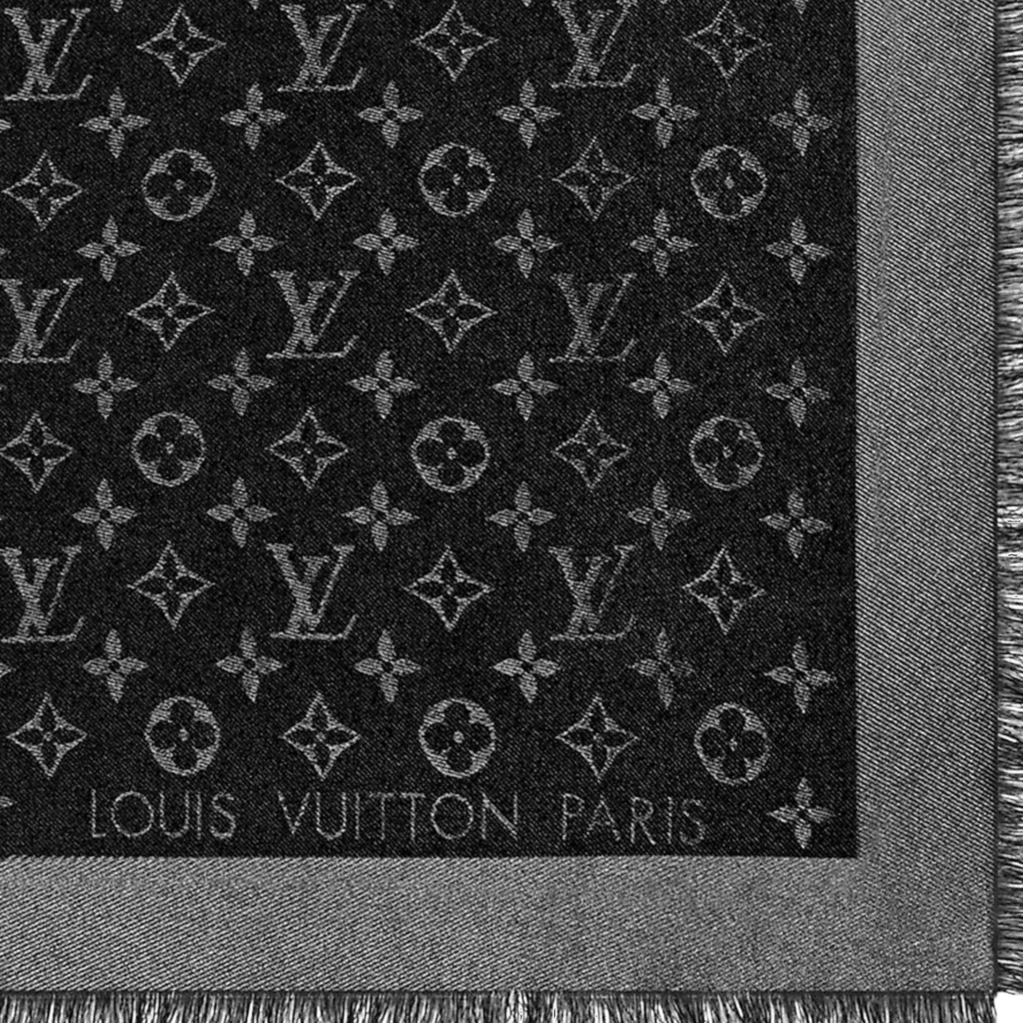 LOUIS VUITTON SCIALLE MONOGRAM CLASSIC NERO SHINE