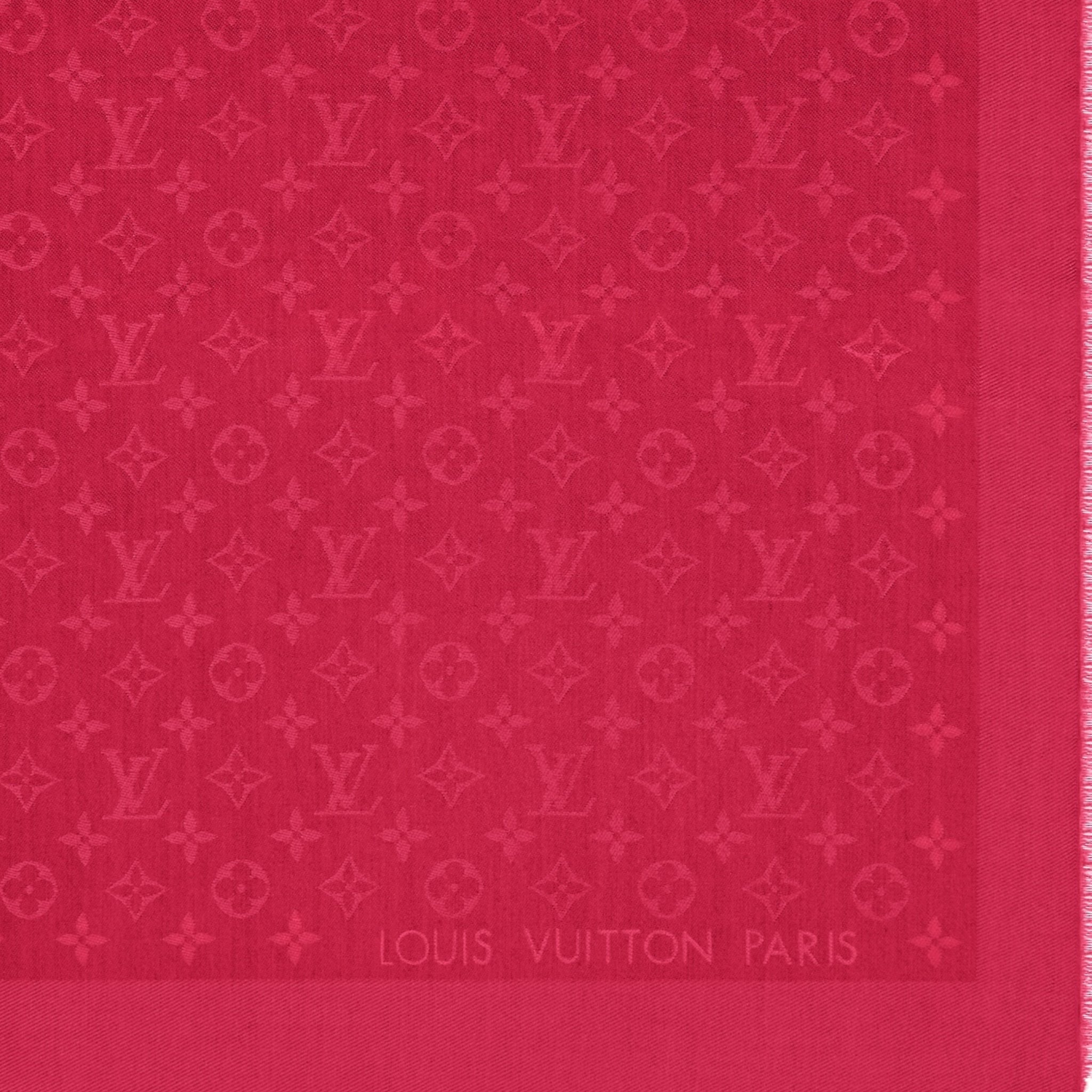 LOUIS VUITTON SCIALLE MONOGRAM CLASSIC ROSSO